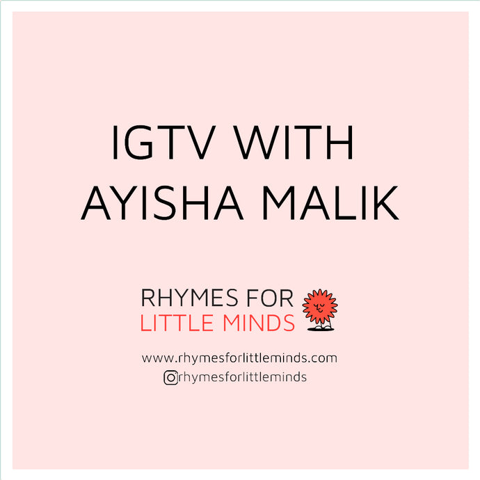 IGTV with author Ayisha Malik